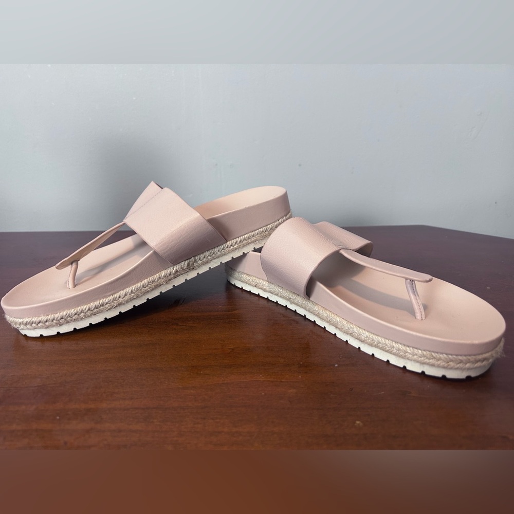 Vince Camuto Blush JAZLIE espadrille wedge flip-flop size 9